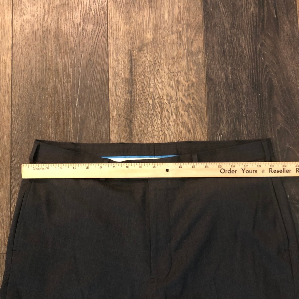 BROOKS BROTHERS Madison Dress Pants 38 x 30 100% Wool Charcoal Flat Front - Picture 5 of 14